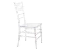 WELL HOME - Silla 'Pretty' de plástico 40x41x91cm estilo clásico y elegante