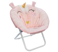 WELL HOME - Sillón plegable Unicornio, tela rosa