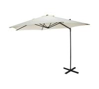 Well home - sombrilla colgante push up con base de acero cruzado