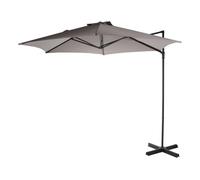 Well home - sombrilla colgante push up con base de acero cruzado