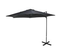 Well home - sombrilla colgante push up con base de acero cruzado