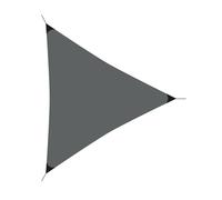 Well home sombrilla triángulo de sombra en poliéster gris oscuro 36x36x36cm con upf 50+ y accesorios de calidad 25 cm