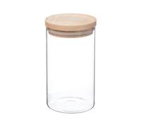 Well home - tarro de vidrio y madera, cierre hermético 1l