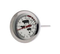 Well home termómetro de carne para barbacoa en acero inoxidable ø5,4x12cm 19 cm