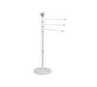 Well Home Toallero de pie de 3 Barras orientables, 92x35 cm, Color Blanco