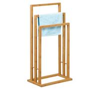 Well Home Toallero de Pie en bambú con 3 Barras 42x24x82cm