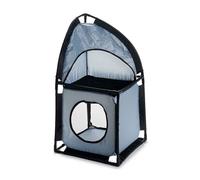 WELL HOME MOBILIARIO & DECORACIÓN Torre esquinera para Gatos 69x35,5x35,5cm en Metal y poliéster Gris