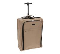 Well Home Trolley poliéster 30L Beige con Cierre de Cremallera