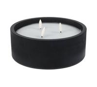 Well home - vela led formato redondo color negro ø20x8cm 20 cm