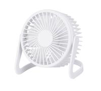 Well Home Ventilador de mesa USB Ø14,5x11,5cm en color blanco mate