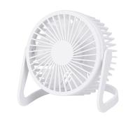 Well Home Ventilador de mesa USB Ø14,5x11,5cm en color blanco mate