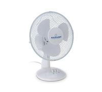 Well Home Ventilador de pie, Ø23cm, 38W, 2 velocidades, oscilación horizontal, blanco