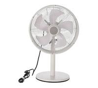 Well Home Ventilador de pie, Ø35cm, 35W, 3 velocidades, oscilación horizontal, 220-240V 50Hz, blanco mate