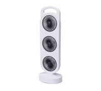 Well Home Ventilador USB, 3W, 3 velocidades, batería 1200mAh, blanco