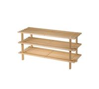 Well Home Zapatero de Madera 3 Baldas 77x26x40cm