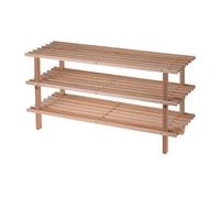 Well Home Zapatero de madera de abeto 77x26x40cm