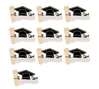 Well Made 2026 Graduación Doctor Cap Pin hecho a mano aleación accesorio de joyería para ceremonias de 25 mm, diseño ligero, Pin formal, One Size, Como se describe