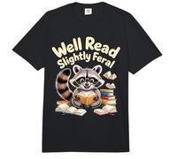 Well Read Slightly Feral Bookworm Personality - Comfort Colors Adult Heavyweight T-Shirt