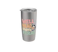 Well Read Slightly Feral Bookworm Personality - Vaso térmico de acero inoxidable de doble pared