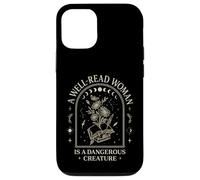 Well-Read Woman Dangerous Creature Celestial Book Aesthetic Carcasa para iPhone 12/12 Pro