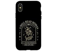 Well-Read Woman Dangerous Creature Celestial Book Aesthetic Carcasa para iPhone X/XS