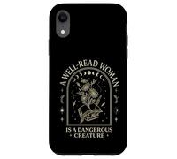 Well-Read Woman Dangerous Creature Celestial Book Aesthetic Carcasa para iPhone XR