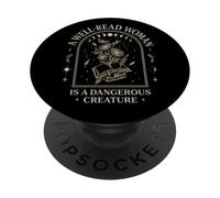 Well-Read Woman Dangerous Creature Celestial Book Aesthetic PopSockets PopGrip Adhesivo