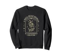 Well-Read Woman Dangerous Creature Celestial Book Aesthetic Sudadera