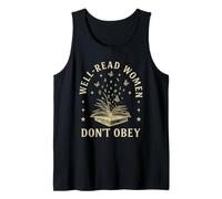 Well-Read Women Don’t Obey, Libro Abierto y Mariposas Camiseta sin Mangas