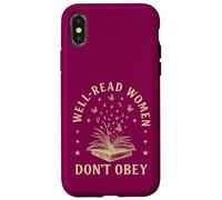 Well-Read Women Don’t Obey, Libro Abierto y Mariposas Carcasa para iPhone X/XS