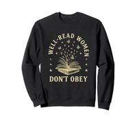 Well-Read Women Don’t Obey, Libro Abierto y Mariposas Sudadera