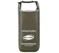 WELL-STRONG Kit de primeros auxilios impermeable con parte superior enrollable para barco con contenido impermeable para pesca, kayak, barco, natación, camping, rafting, playa, verde