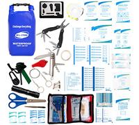 WELL-STRONG Kit de primeros auxilios para barco con herramientas de supervivencia, kit marino de emergencia impermeable de 123 piezas con hebillas, accesorios de seguridad compactos para barco, pesca