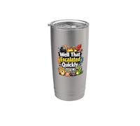 Well That Escalated Quickly Funny Kids Cita Lindo Caótico Vaso térmico de acero inoxidable de doble pared