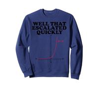 Well That Escalated Quickly Math Pun Sudadera