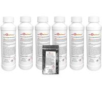 Well2wellness ® Set Esencias Sauna 6x 250ML con Euka-Birke, Ingwer-Citro, Limette-Bambus, Mango-Maracuja, Casís , Akazienblüte + Gratis 10G Cristales de Mentol