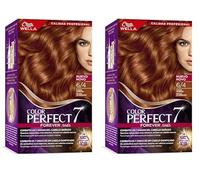 Wella Color Perfect - Tinte de Coloración Permanente para un Cabello Hidratado y Luminoso - Tono Caoba Cobrizo (Paquete de 2)