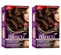 Wella Color Perfect - Tinte de Coloración Permanente para un Cabello Hidratado y Luminoso- Tono Castaño Intenso (Paquete de 2)