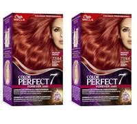 Wella Color Perfect - Tinte de Coloración Permanente para un Cabello Hidratado y Luminoso - Tono Rojo Cobreizo Intenso (Paquete de 2)