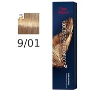 Wella - Crema Permanente Koleston PerfectMe+ 9/01 Rubio Muy Claro Natural Ceniza 60 ml