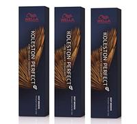 Wella Koleston Perfect ME+ 10/1 - Ceniza rubio claro, 60 ml, paquete de 3