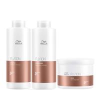Wella Professionals Fusion Repair Shampoo, Conditioner and Mask Super Size Regime Bundle