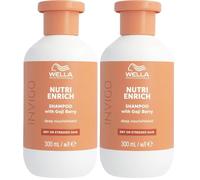 Wella Professionals INIVIGO NUTRI-ENRICH Champú de Nutrición Profunda - Nutre el cabello seco y dañado - Con Ácido Oleico y Bayas de Goji, 300ml (Paquete de 2)