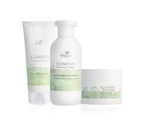 Wella Professionals Pack Elements, Cabello y Cuero Cabelludo Saludable, 100% vegano, Sin Siliconas ni Sulfatos, Champú (250ml) + Acondicionador (200ml) + Mascarilla (150ml)