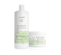 Wella Professionals Pack Elements, Cabello y Cuero Cabelludo Saludable, 100% vegano, Sin Siliconas ni Sulfatos, Champú (1L) + Mascarilla (500ml)
