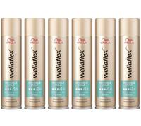 Wellaflex Invisible Hold Hairspray para el cabello hasta 48 canadas, agarre extra fuerte para cabello voluminoso, suave para el cuero cabelludo, dermatológicamente probado, fórmula vegana, agarre