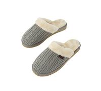 WellBeing Pro - Zapatillas de Estar por casa de Lana para Mujer Gris Gris, Color Gris, Talla 39 EU