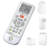 Wellclima® Mando a Distancia para Aires Acondicionados Portátiles Compatible con Argo - Funciona con más de 50 Modelos, guía Sencilla incluida con Lista de Modelos y código dedicado, Reutilizable
