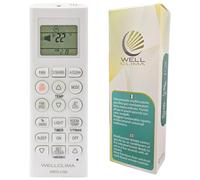 Wellclima Mando a Distancia Universal para Aires Acondicionados LG, WEC-LG2, Compatible con Todos los Modelos, Listo para Usar, Diseño de Mandos Recientes, Teclas Especiales, Manual en 6 Idiomas