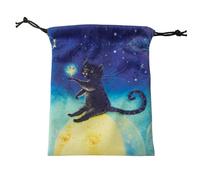 WELLDOER Bolsa de dados con cordón, diseño de Astrolabes Astrolabes Astrolabios, Tarots Tarot, bolsa de almacenamiento de franela, bolsa de almacenamiento de joyas, bolsas con cordón, Hmk07